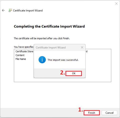 Transfer cert.